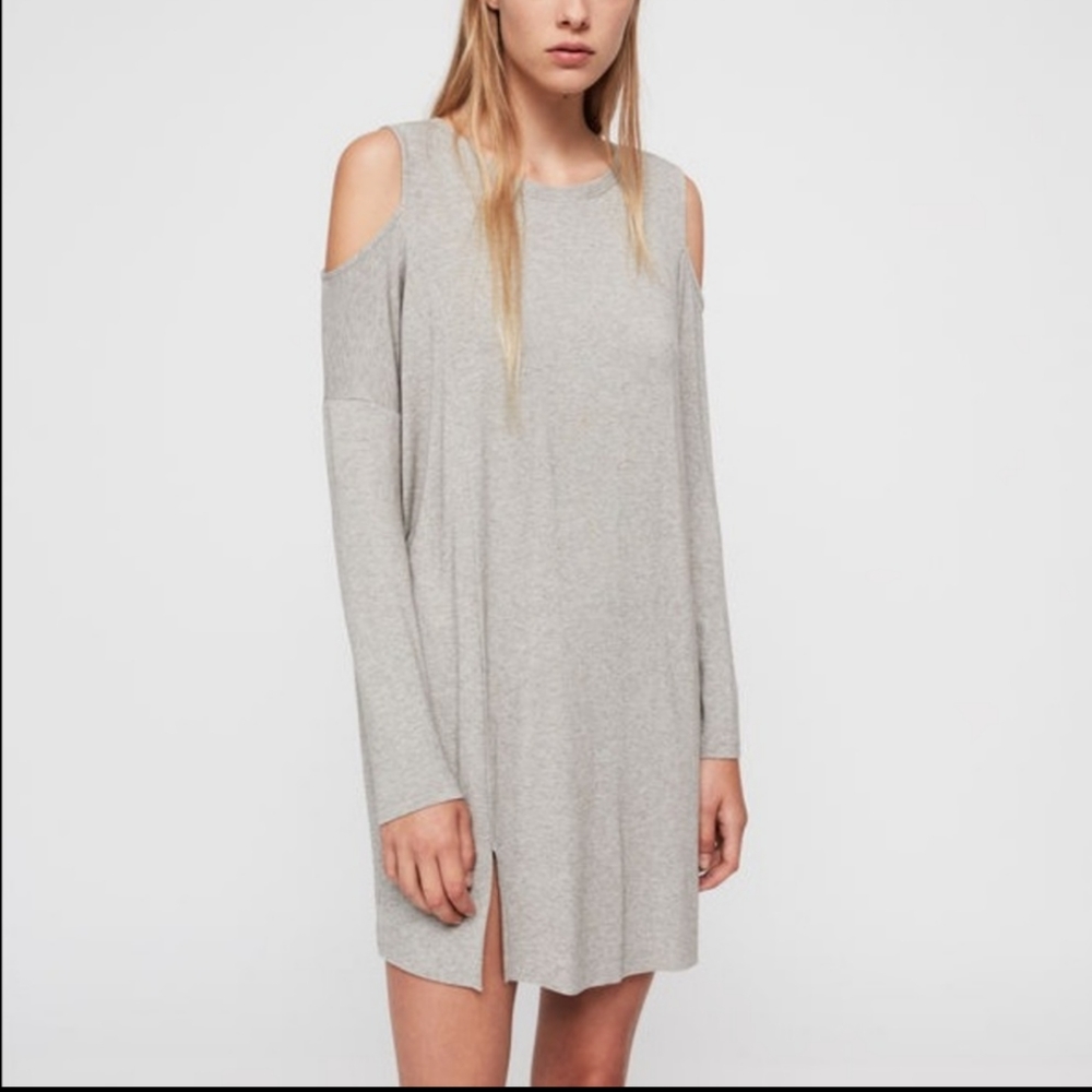All Saints Esther Dress Gray Size XS